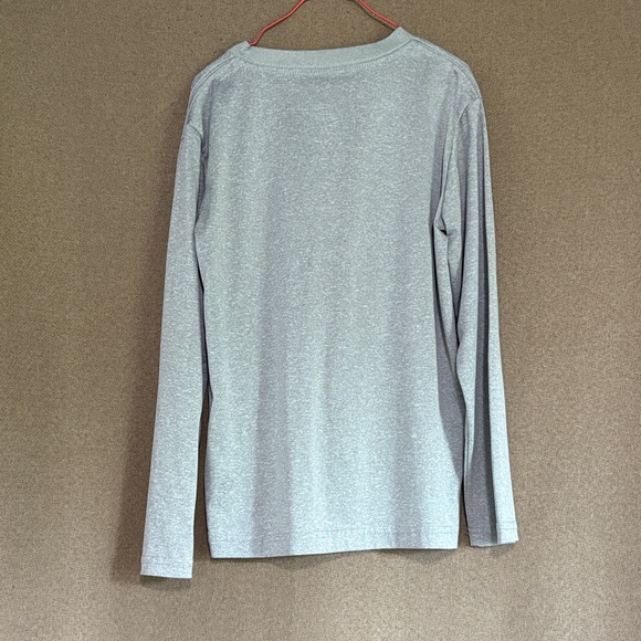 Jordan Gray Long Sleeve Tee with Red and White Logo Size S - Picture 2 of 4